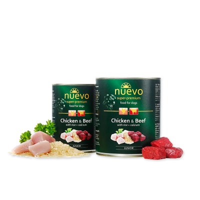 Nuevo Junior piletina, govedina, pirinac, kalcijum za pse 400g
